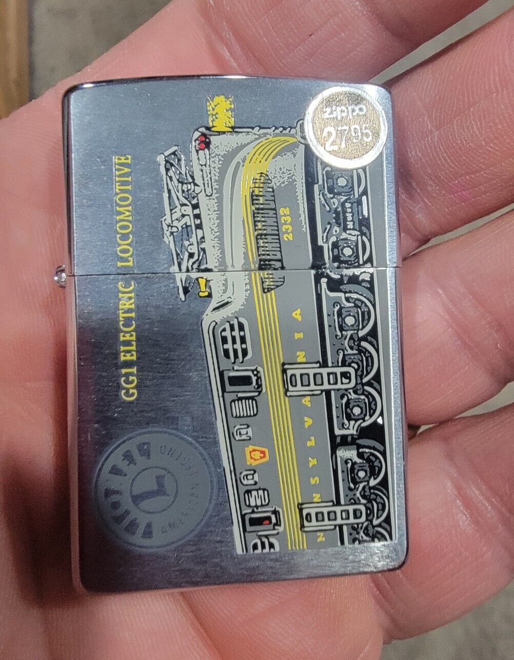 Zippo Lighter, Dated 1999  Lionel Train GG1 Electric Locomotive Metal Locomotive