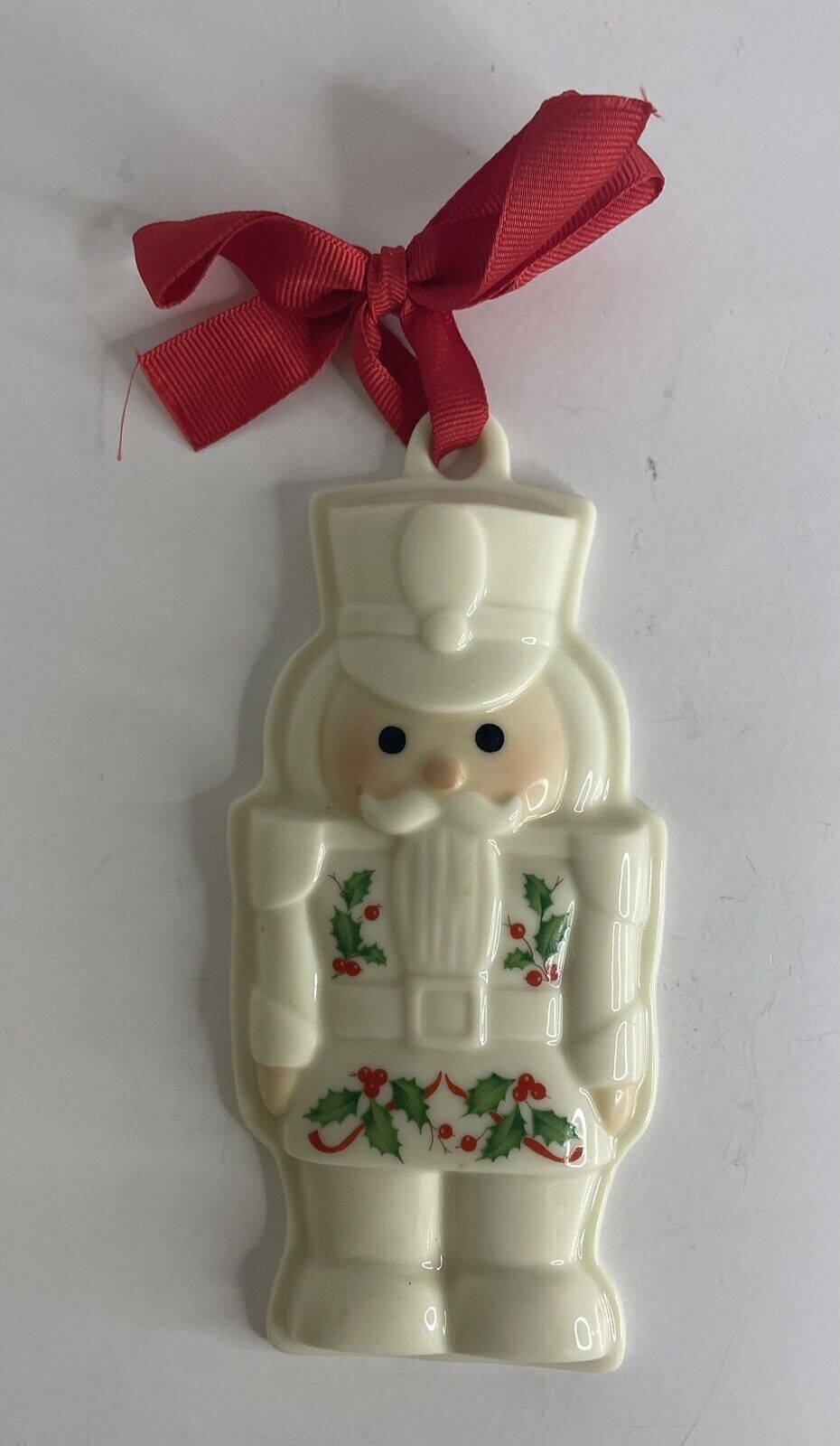 LENOX TOY SOLDIER Christmas Ornament Cookie Press Porcelain