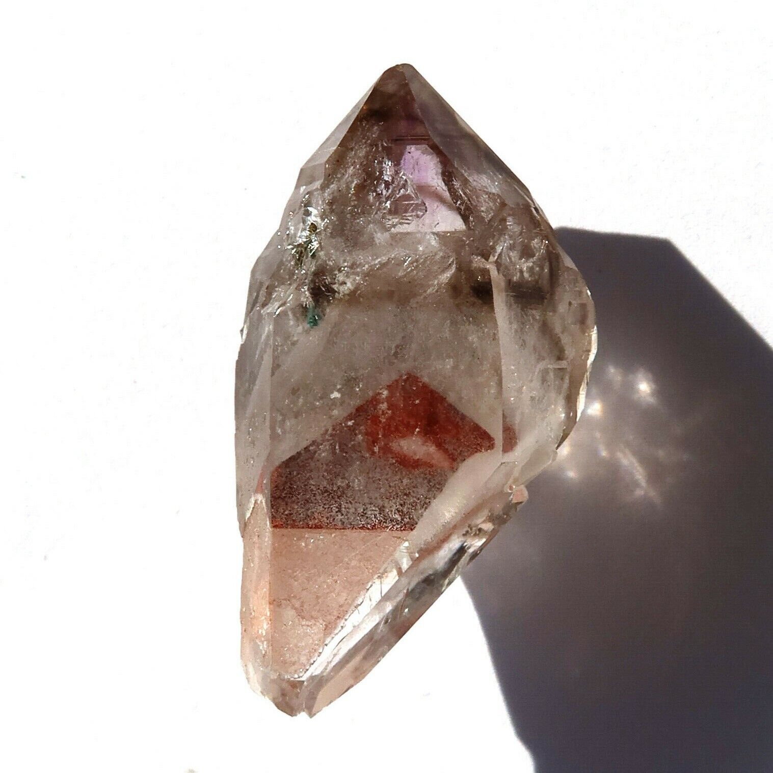 Clear with Phantom Brandberg Quartz Crystal  Namibia BR1216 