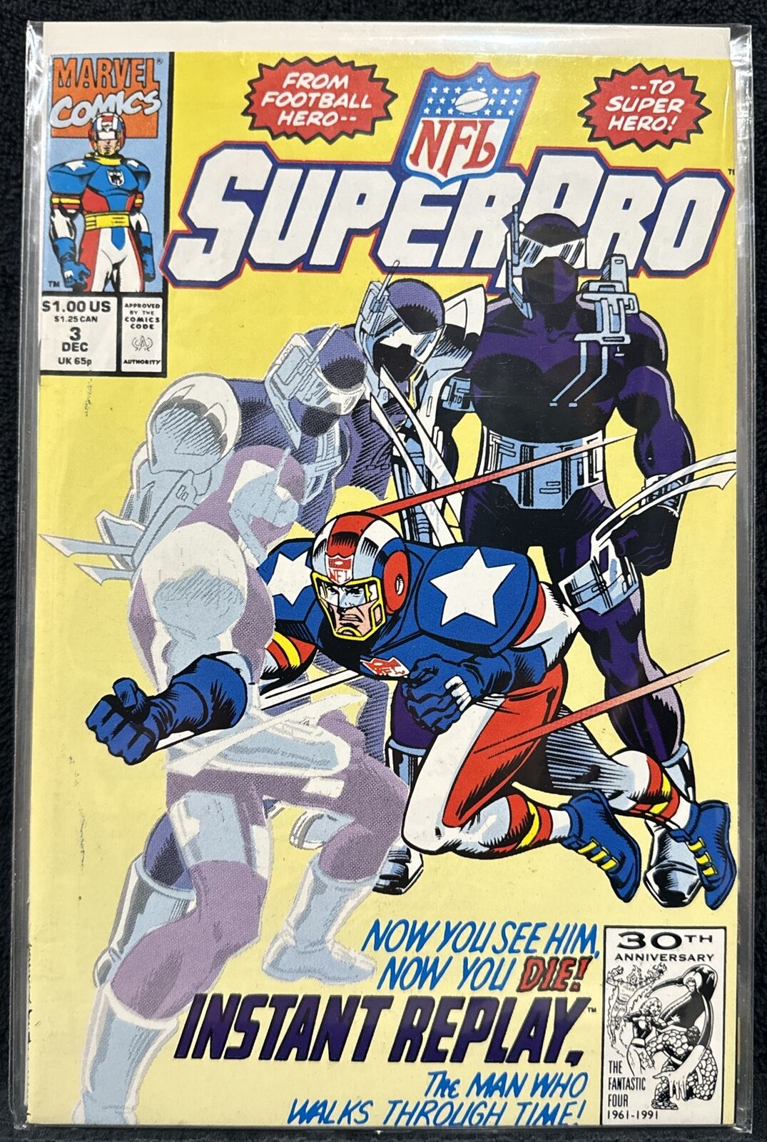 NFL SuperPro #3 (Marvel 1991) NM