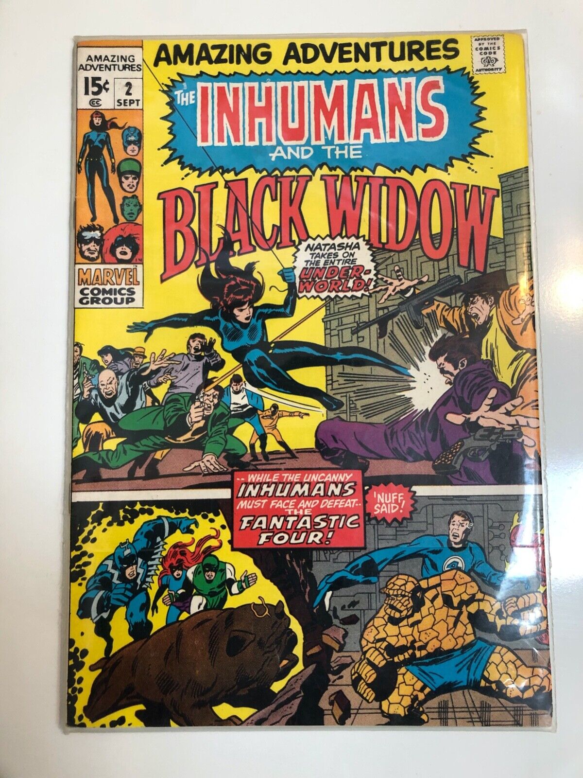 Amazing Adventures #2 Black Widow Inhumans Marvel 1970