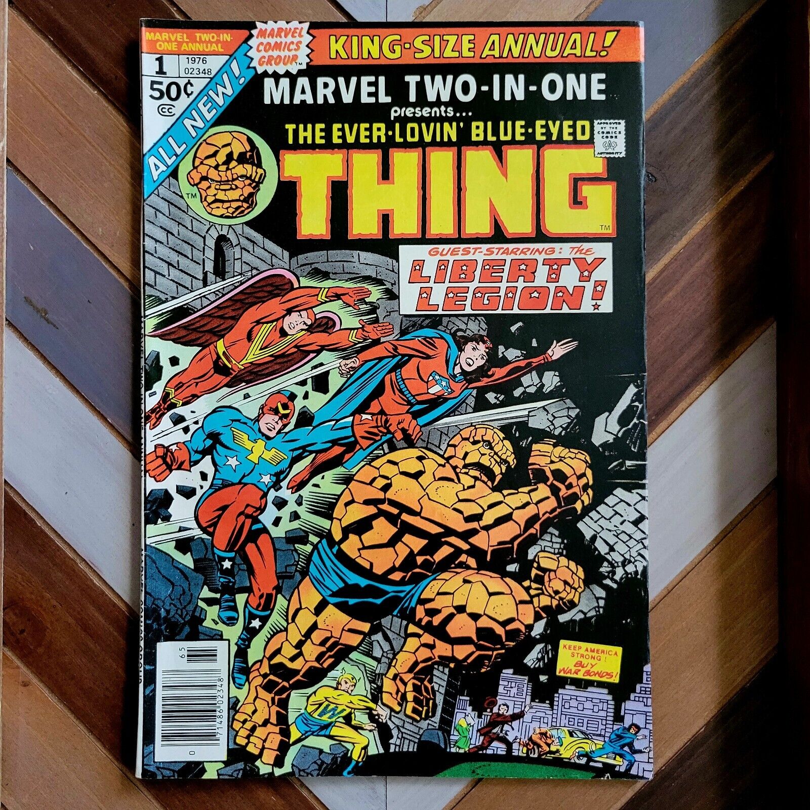 MARVEL Two-in-One ANNUAL #1 FN/VF (1976) Premiere KING SIZE feat LIBERTY LEGION