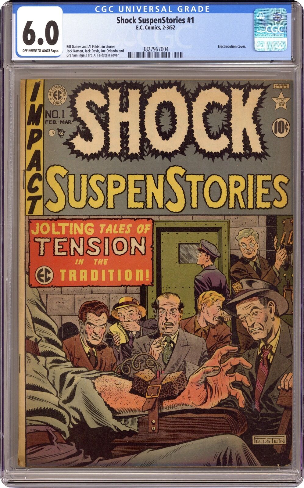 Shock Suspenstories #1 CGC 6.0 1952 3827967004