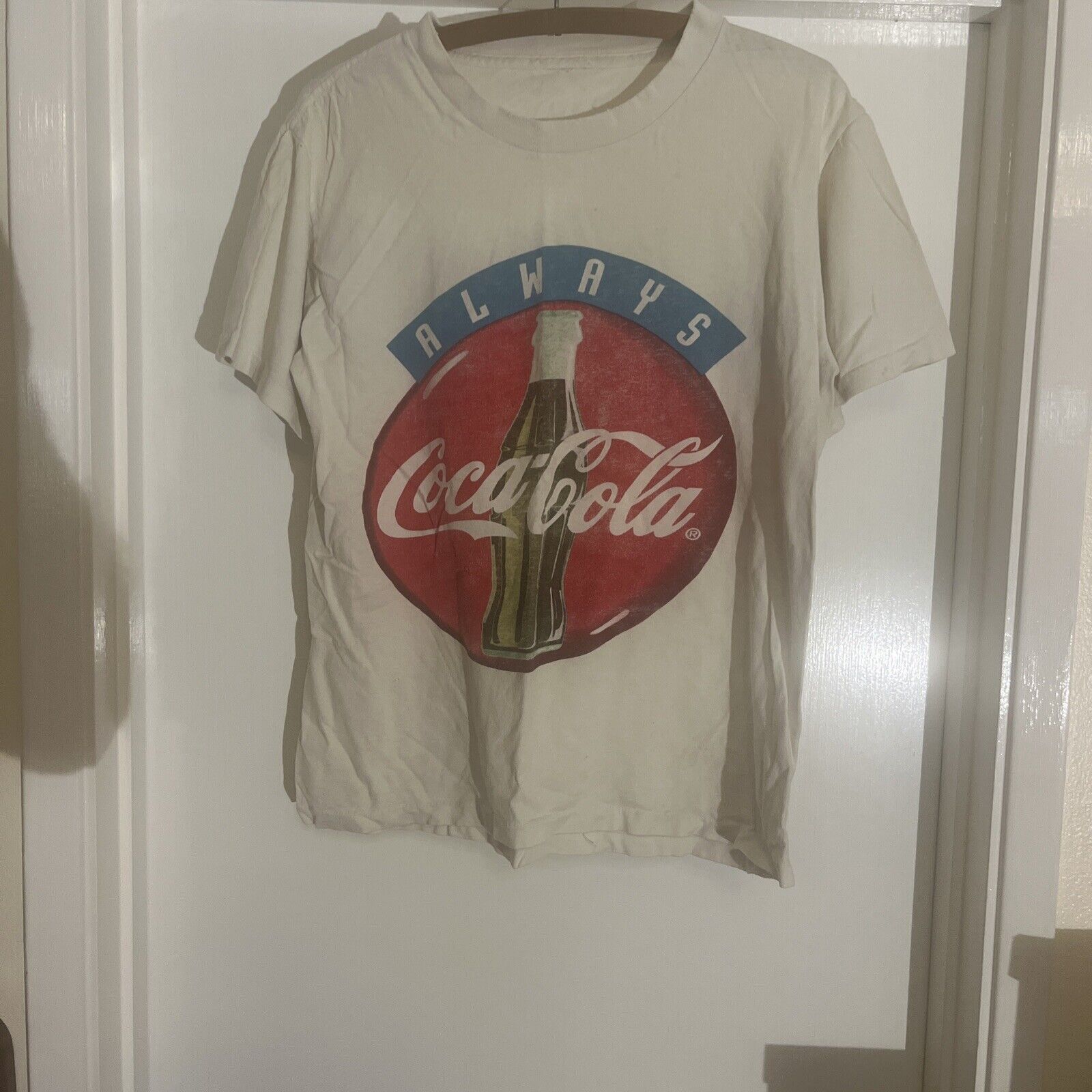 vintage Always Coca Cola Large White t shirt