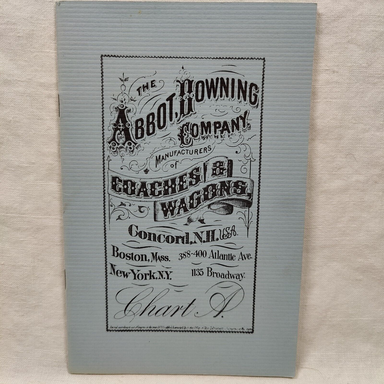 Rare 1984 Vintage Reprint Abbot Downing Coach & Wagon Product Catalog Booklet