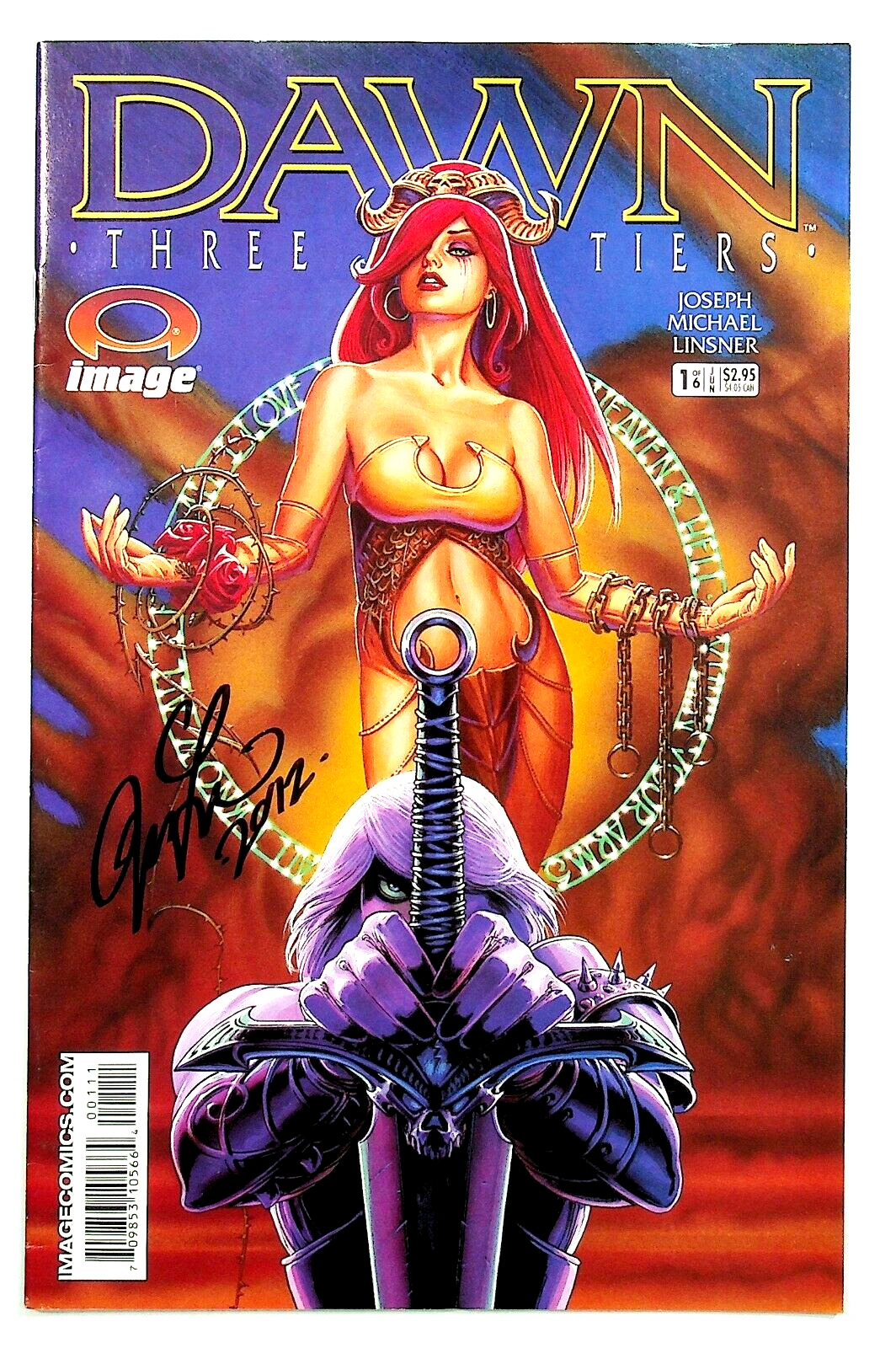 Dawn Three Tiers #1 Signed by Signed Joseph Michael Linsner Sirius Comics