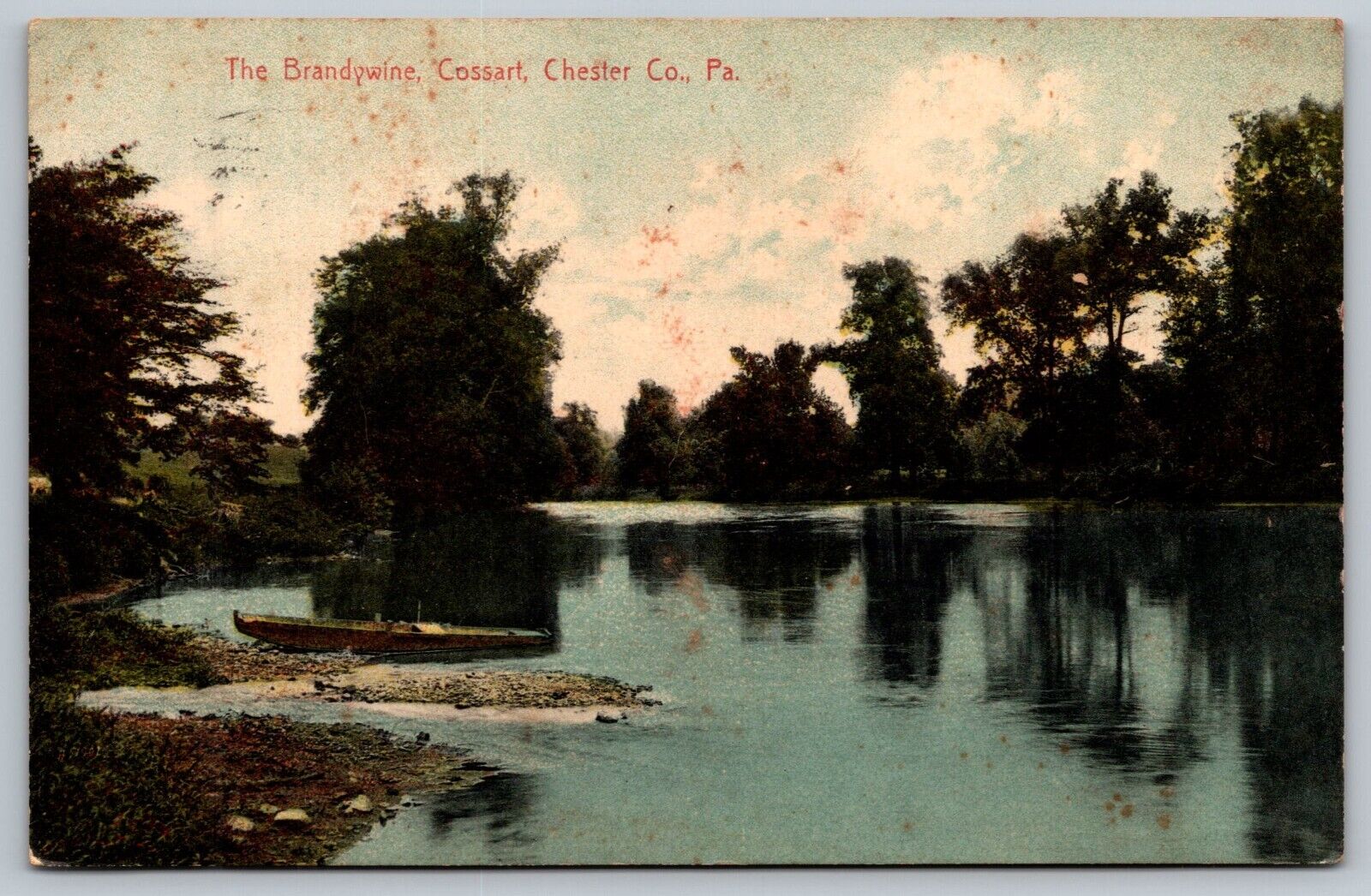 Postcard Brandywine Cossart Chester Co PA