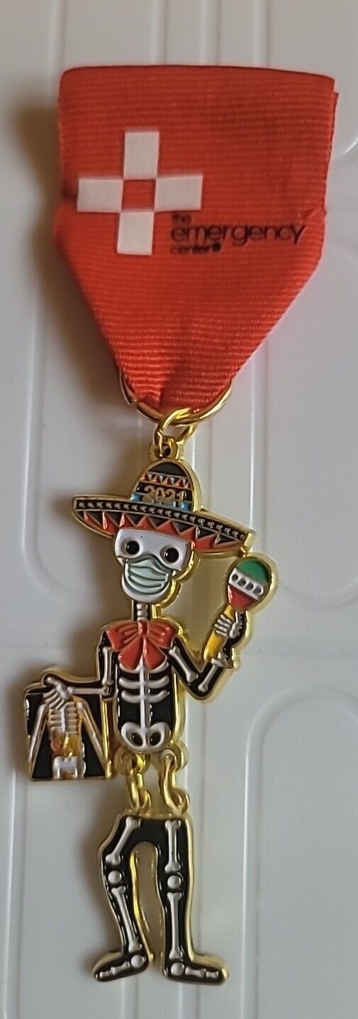 The Emergency Center Room 2023 Fiesta Medal Moving Skeleton *Texas Souvenir