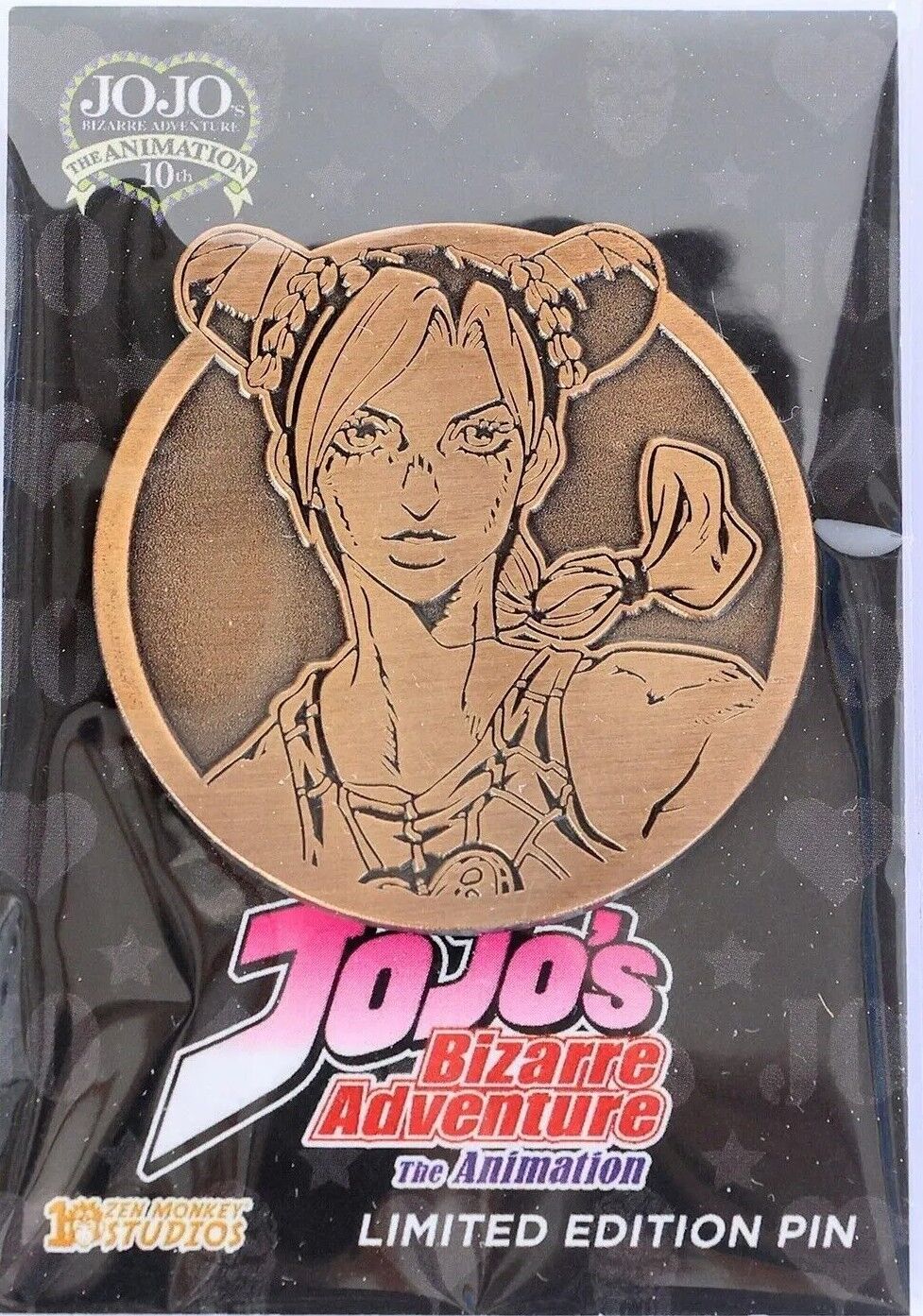 JoJo\'s Bizarre Adventure Jolyne Emblem Limited Edition Enamel Pin Zen Monkey