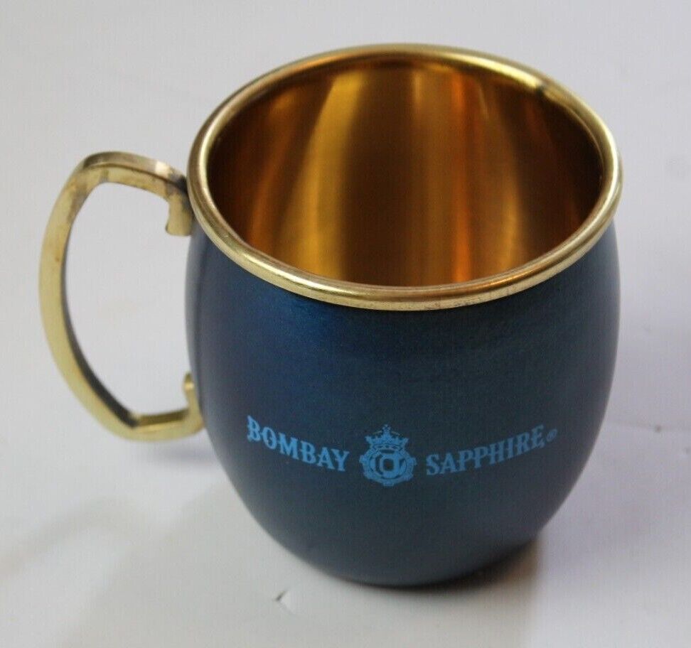 Bombay Sapphire Gin Copper & Blue Cup Moscow Mule Mug Barware New In Box