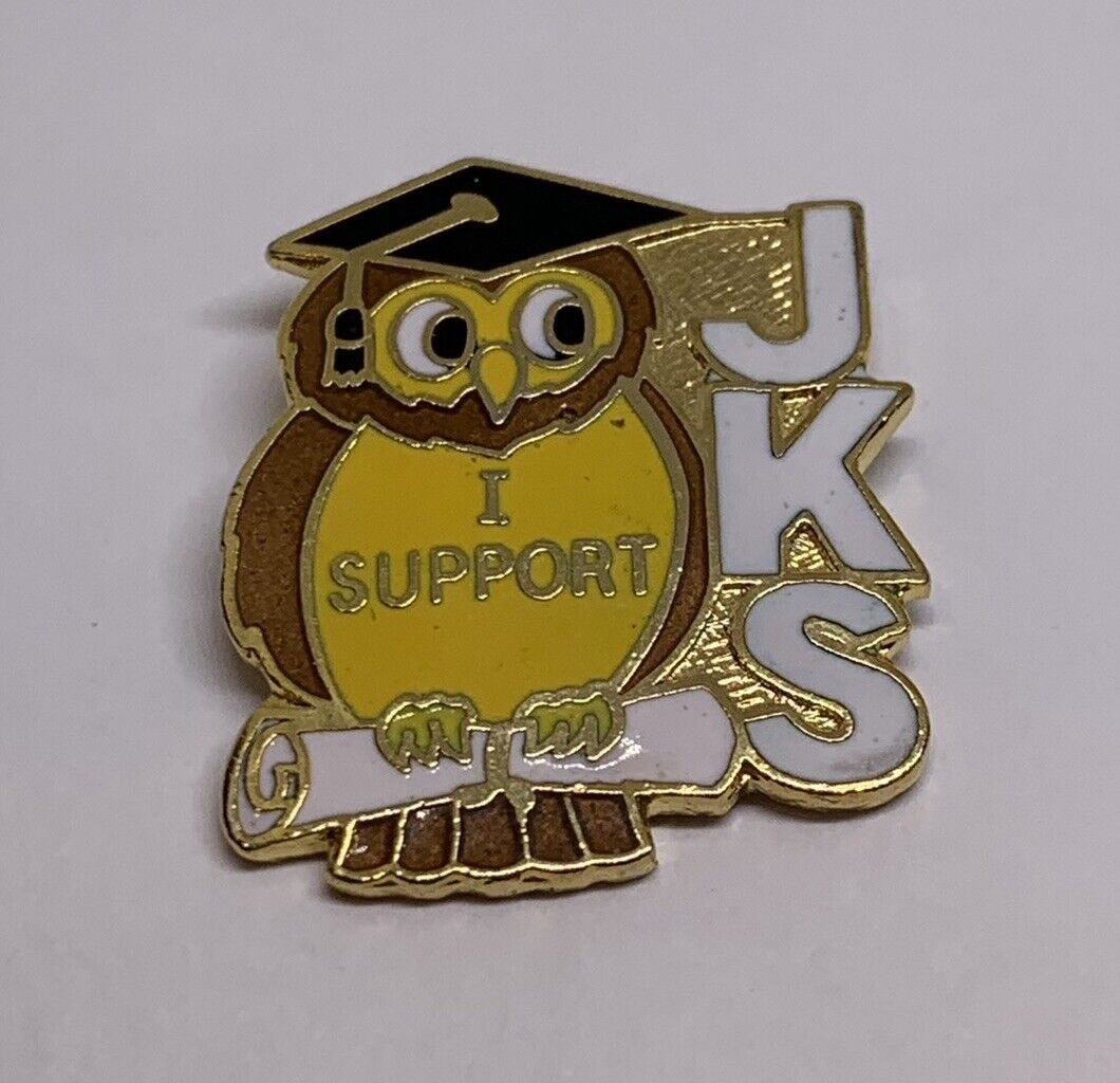 I Support JKS Owl Graduate Graduation Lapel Pin (174)