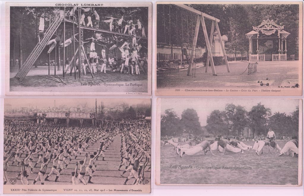 GYMNASTICS GYMNASTICS Sport 66 Vintage Postcards Mostly Pre-1960 (L3854)