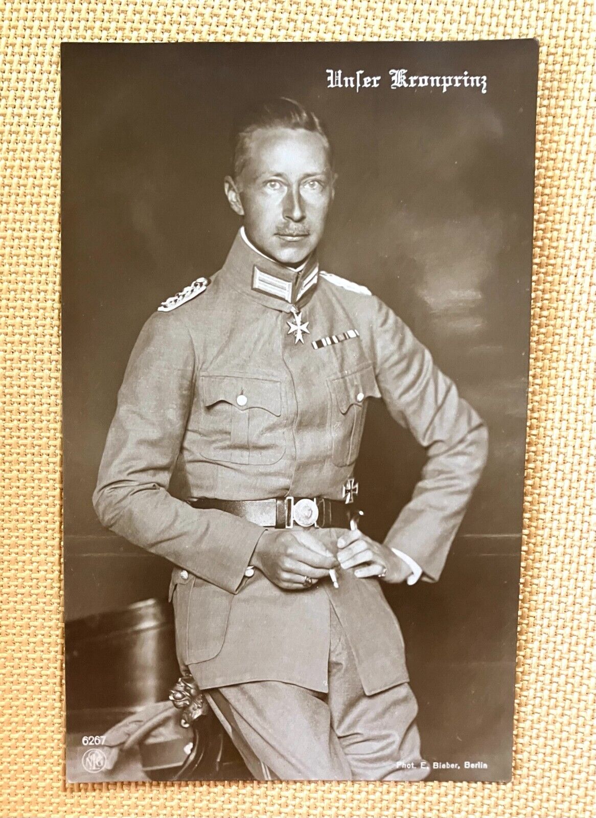 German General (Verdun) Prince Wilhelm Kaiser's Son RPPC