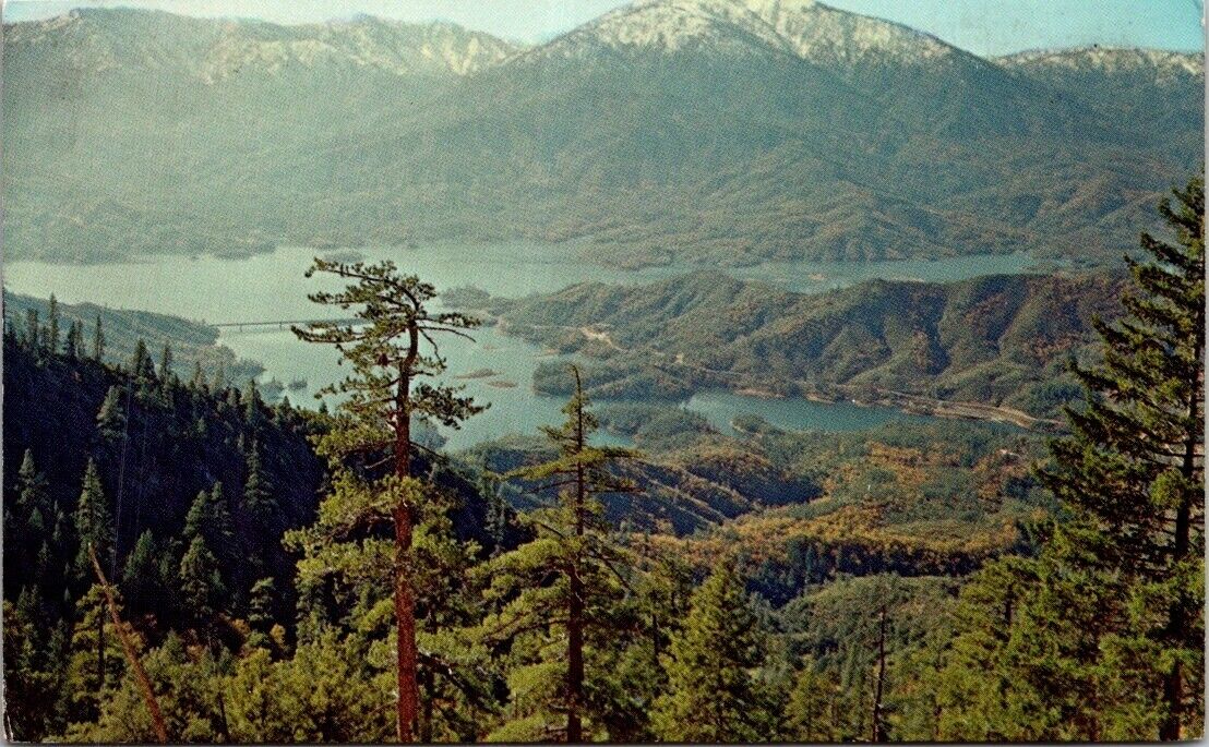 Whiskeytown Lake CA California Scenic View Vintage Postcard
