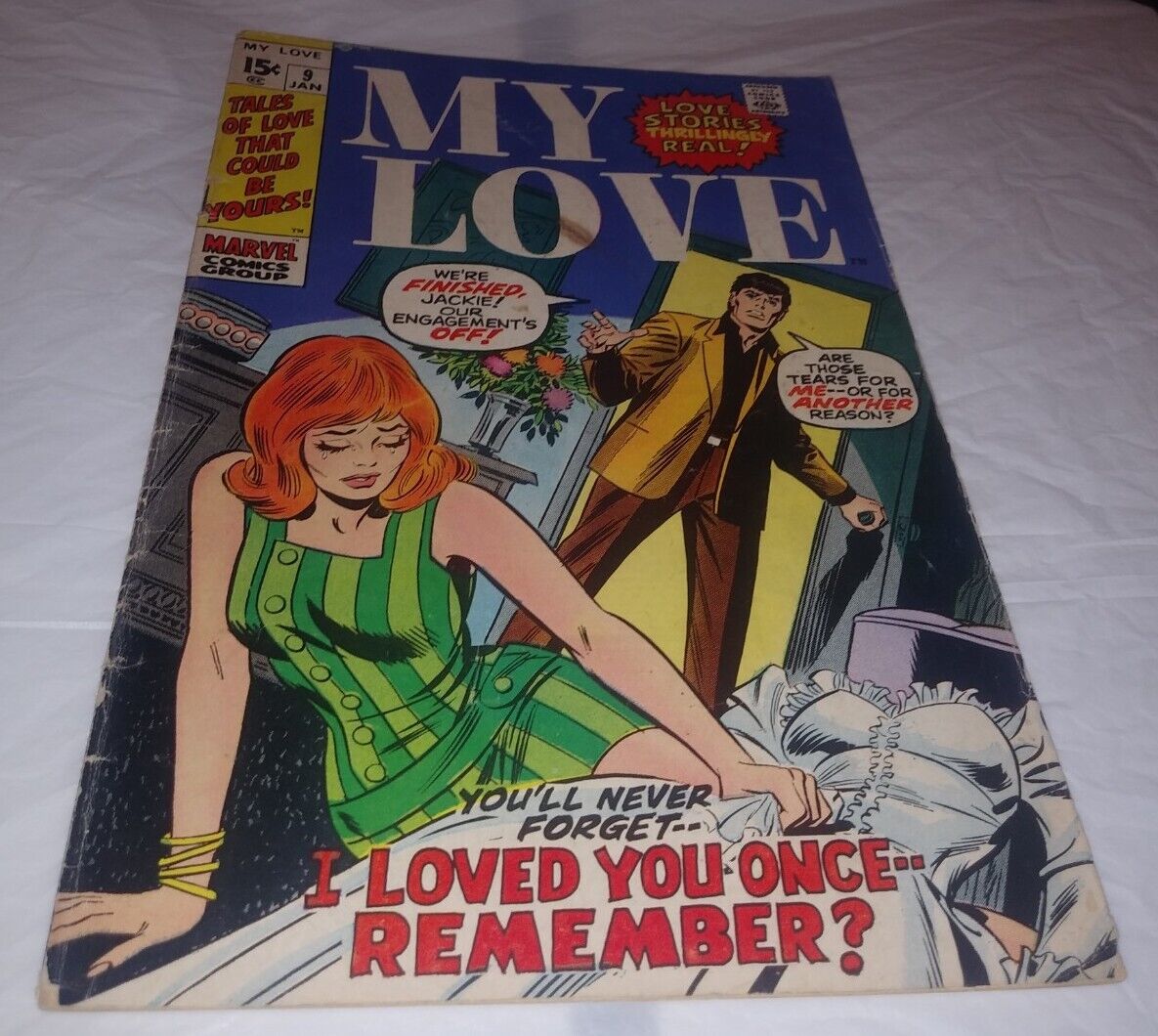 MY LOVE #9 MARVEL ROMANCE COMIC BOOK 1971 JOHN BUSCEMA, GENE COLAN 