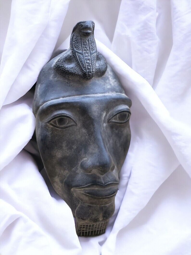 Antique Egyptian Mask King AKHENATEN Ancient Pharaonic Rare Unique Egyptian BC