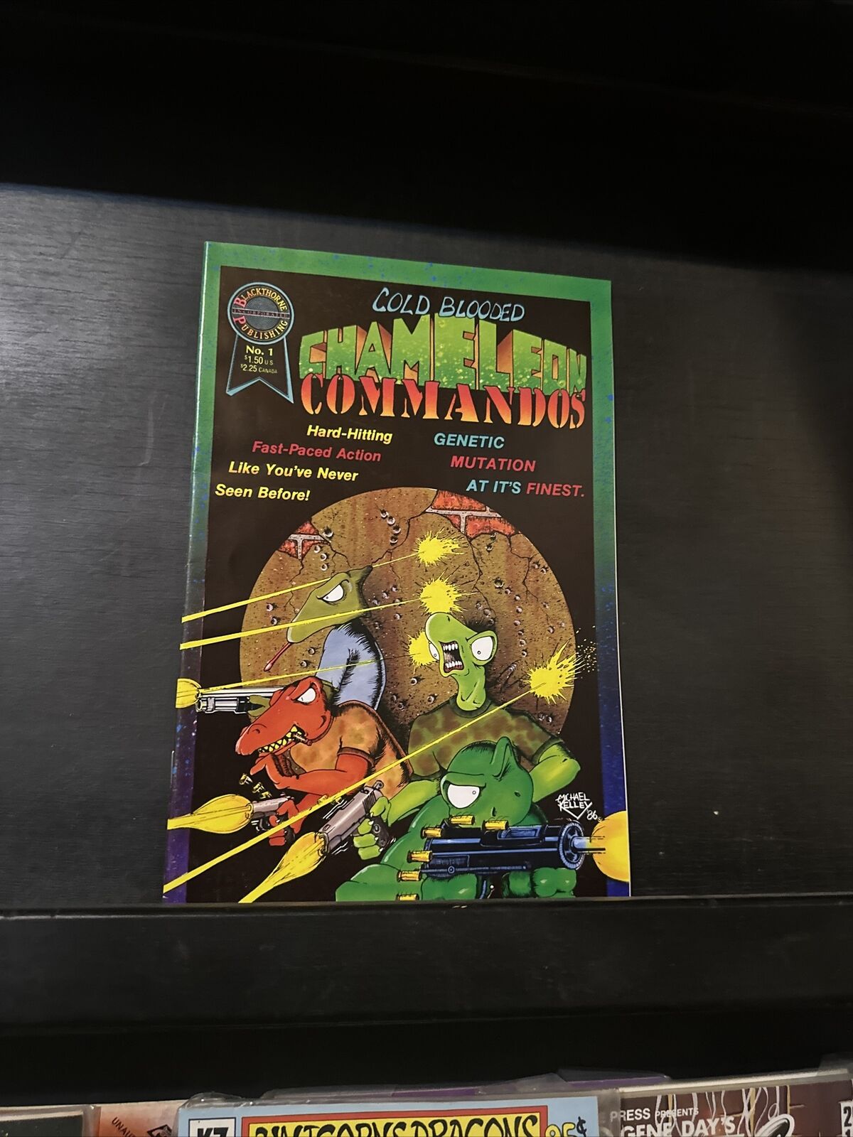 Cold-Blooded Chameleon Commandos Comic Book No. 1,  1986 Blackthorne