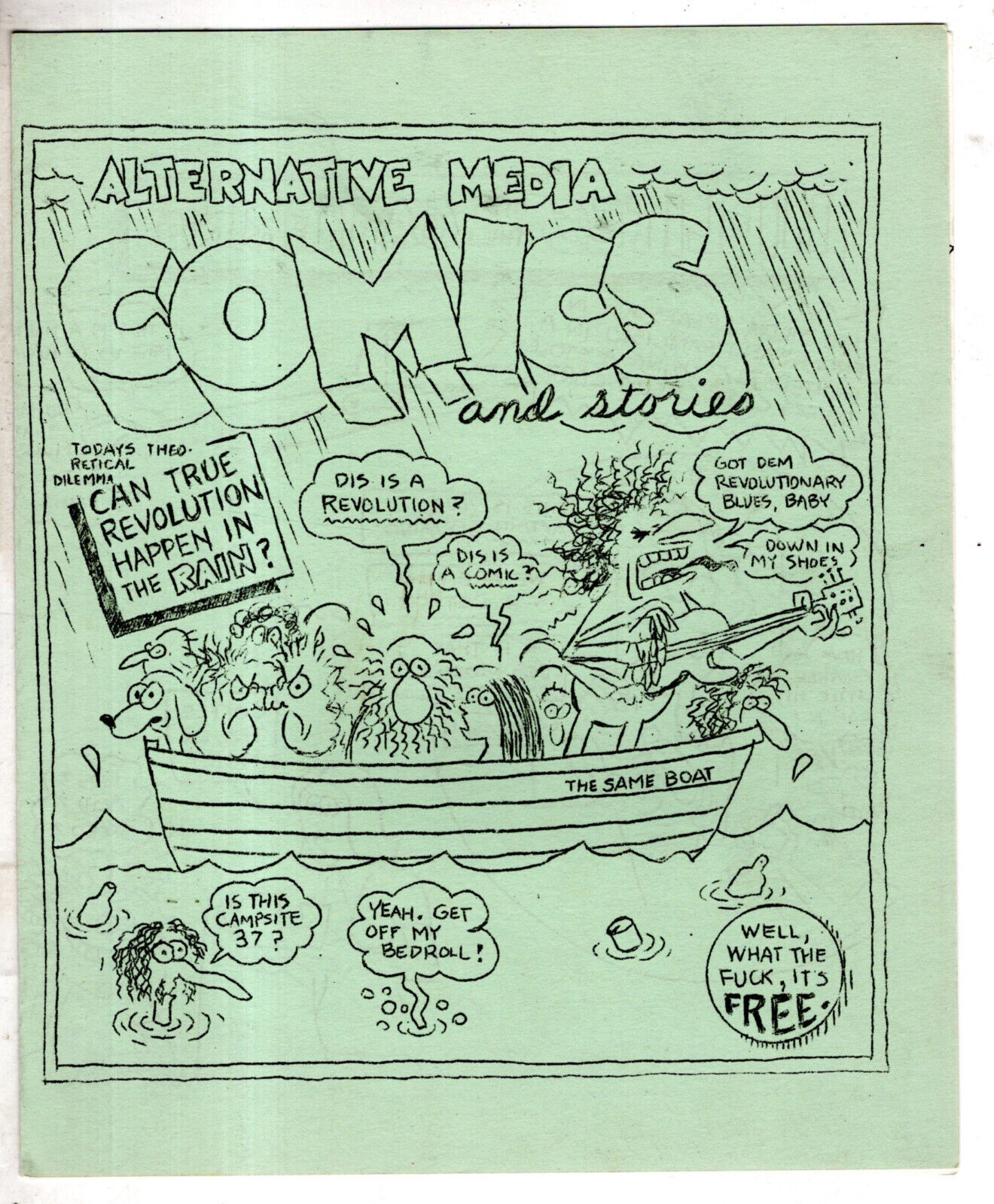 Alternative Media Comics and Stories Gilbert Shelton 1970 Underground Scarce