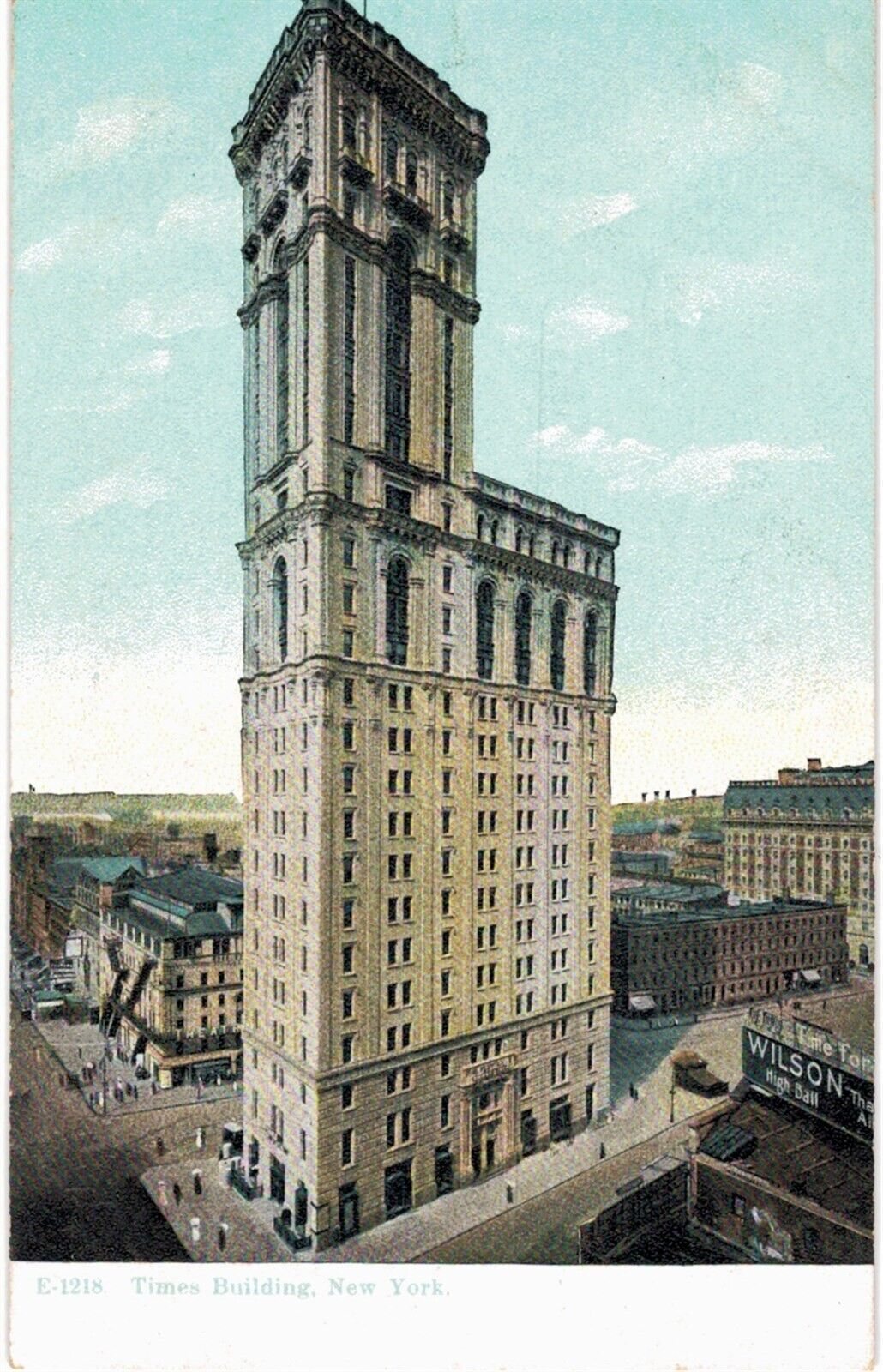 New York City Times Building 1910 Near Mint Unused 