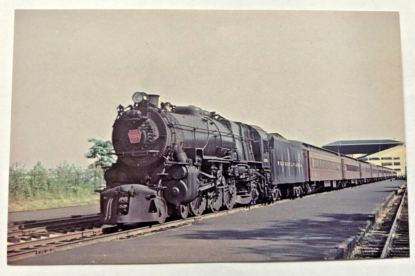 Pennsylvania 1361 K4 Steam Engine Train Horseshoe Curve Oceanport NJ Postcard