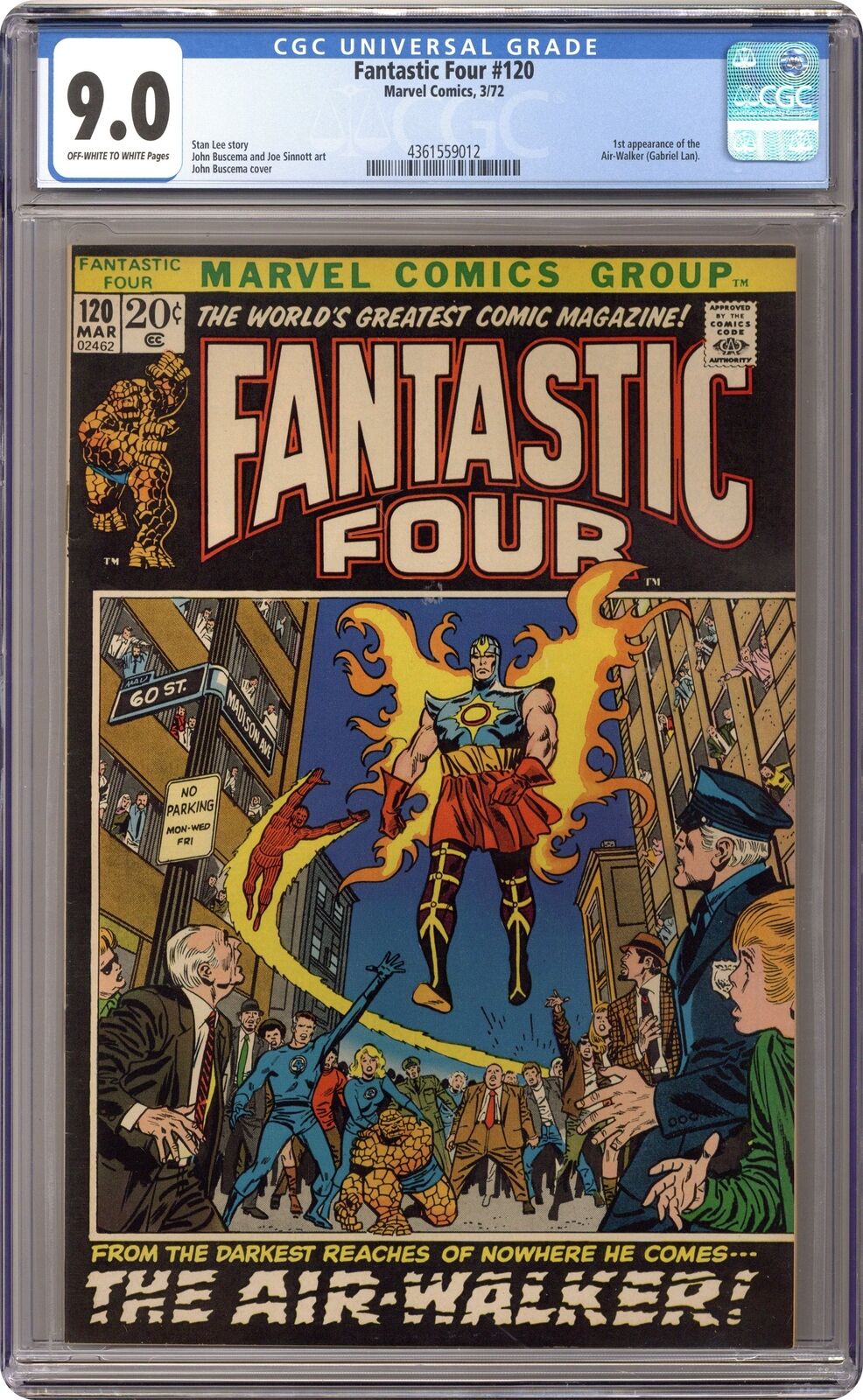Fantastic Four #120 CGC 9.0 1972 4361559012
