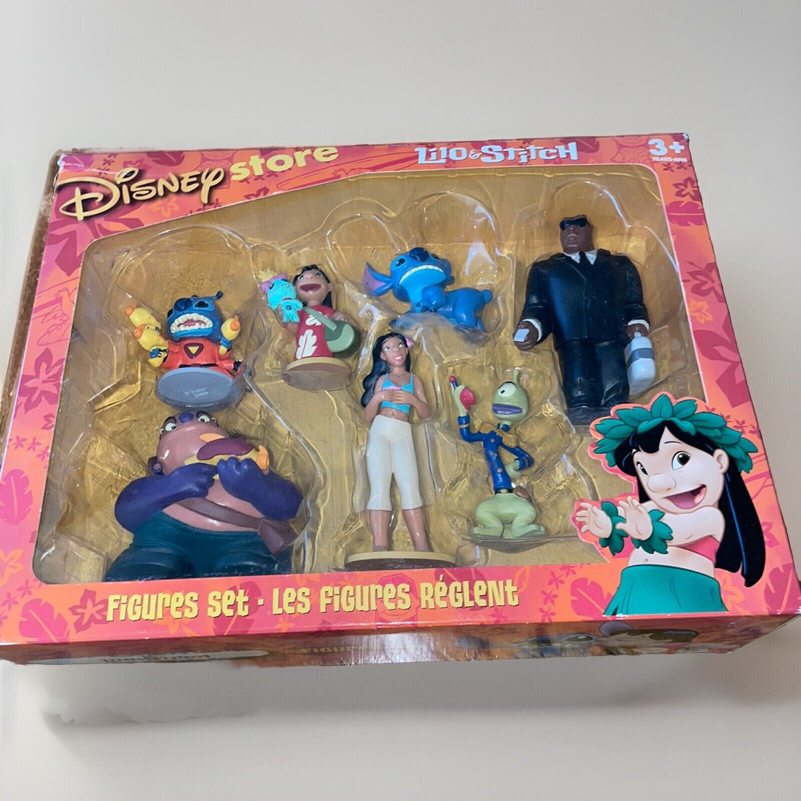 Lilo & Stitch - Lot of 7 PVC Figures Set In Box (Disney Store Exclusive)