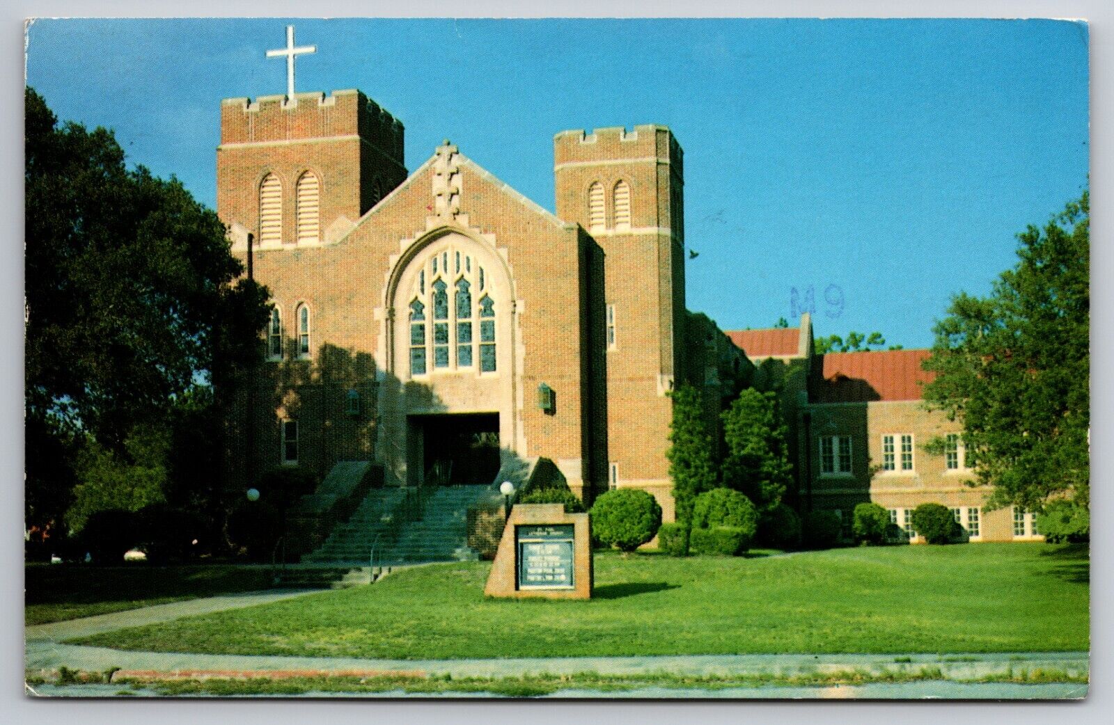St. Paul Lutheran Church Yorktown Texas TX Chrome 1985 Postcard