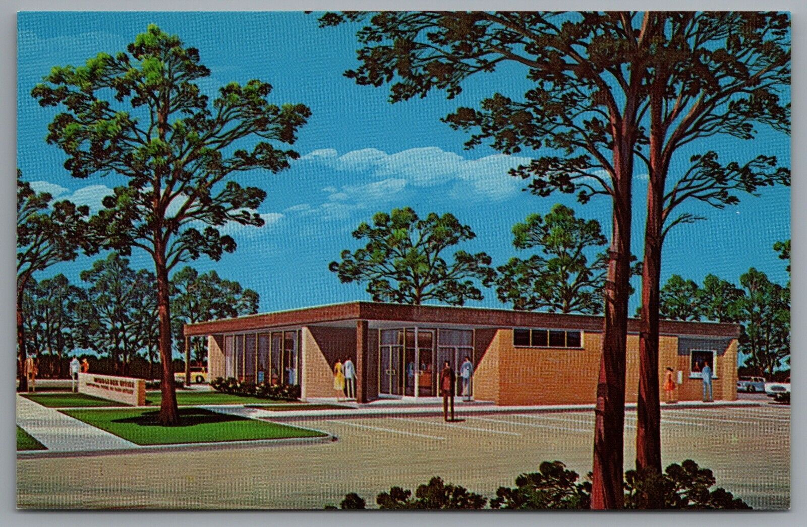 Middlesex NJ National Bank of New Jersey Artist Rendition c1960 Postcard