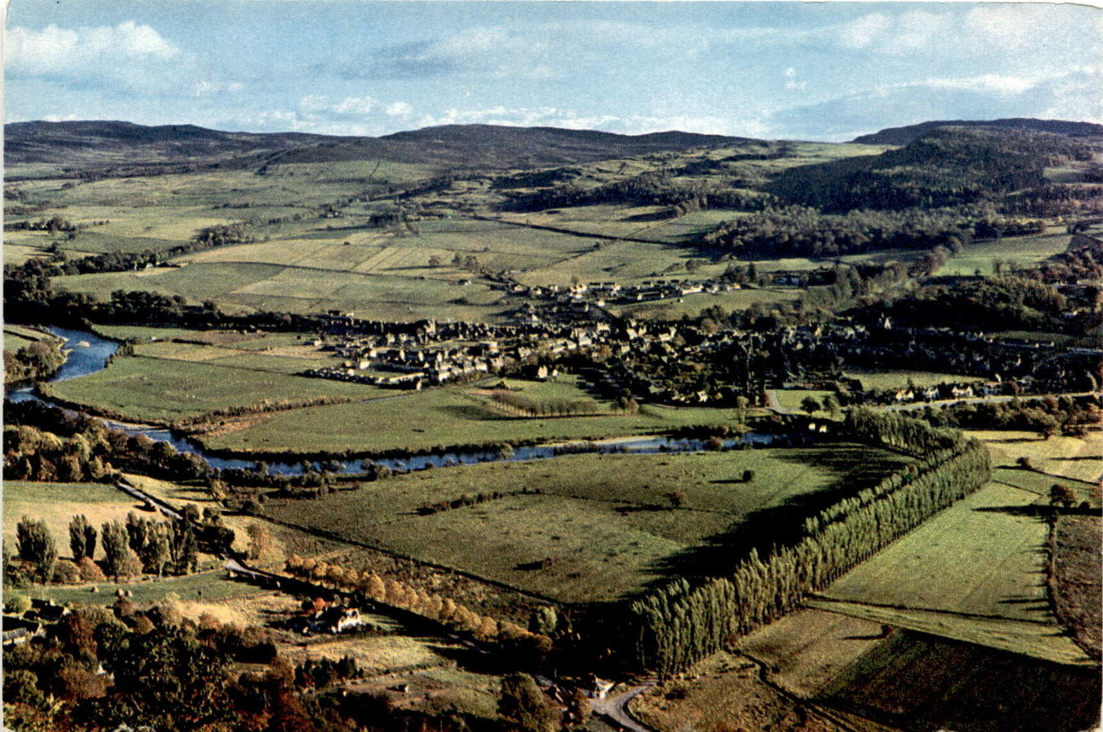 Aberfeldy, Perthshire, Scotland, Rock of Weem, River Tay, General Wade Postcard