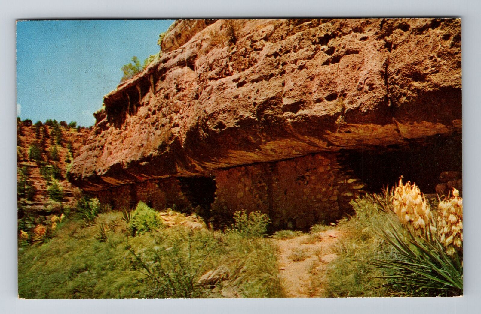 Flagstaff AZ-Arizona, Walnut Canyon National Monument, Vintage c1958 Postcard