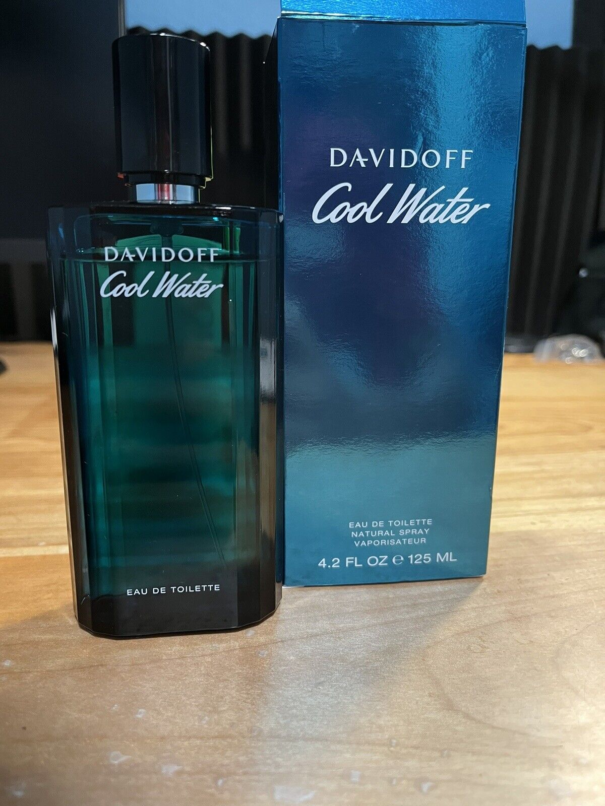 Davidoff Cool Water for men Eau de Toilette 4.2 oz / 125ml 90% full with box