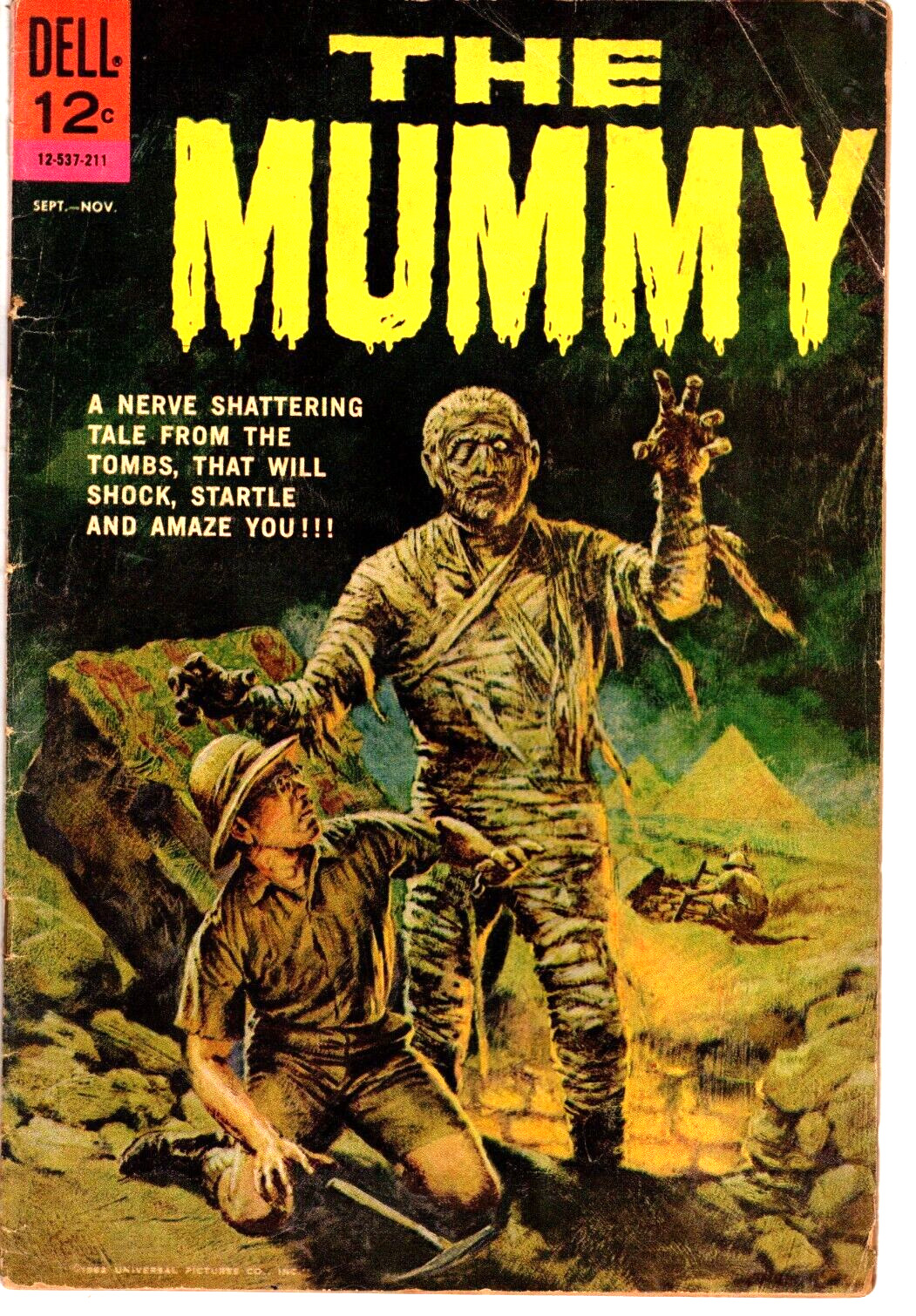 The Mummy # 12-537-211 (VG- 3.5) 1962 Universal Monsters Dell Comic 1st print