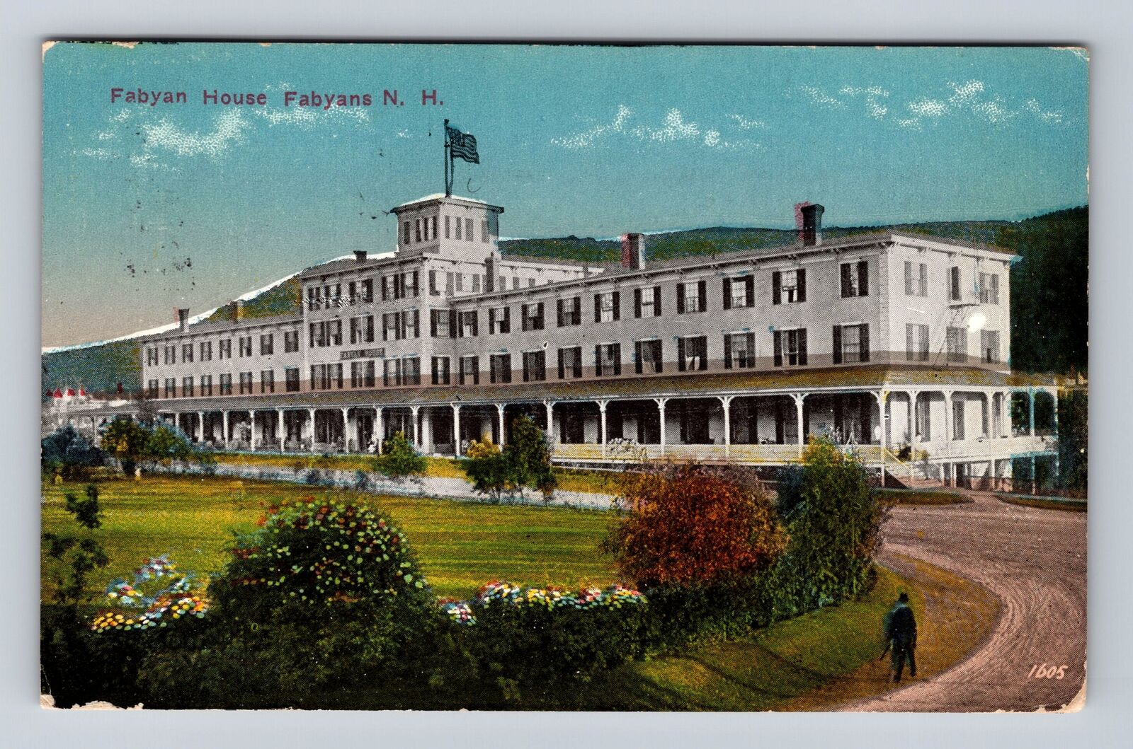 Fabyans NH-New Hampshire, Fabyan House, Antique, Vintage Souvenir Postcard