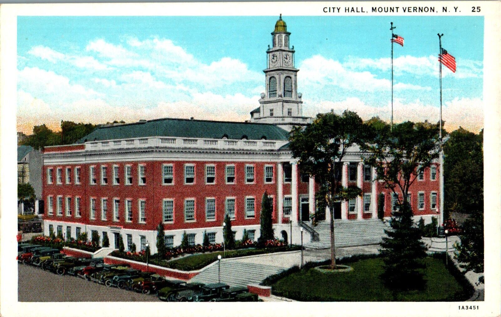 City Hall, Mt. Vernon, New York, NY Postcard