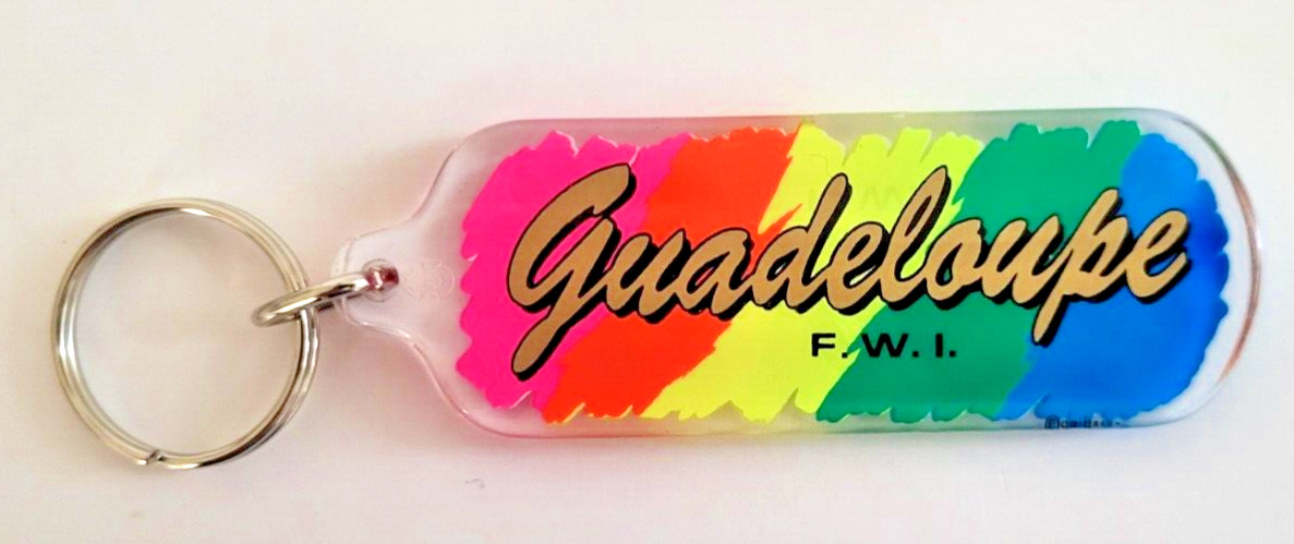 Guadeloupe Collectable Souvenir Acrylic Keychain