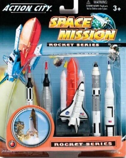 Daron Space Shuttle & 4 Rockets Plastic Playset  DAR9123