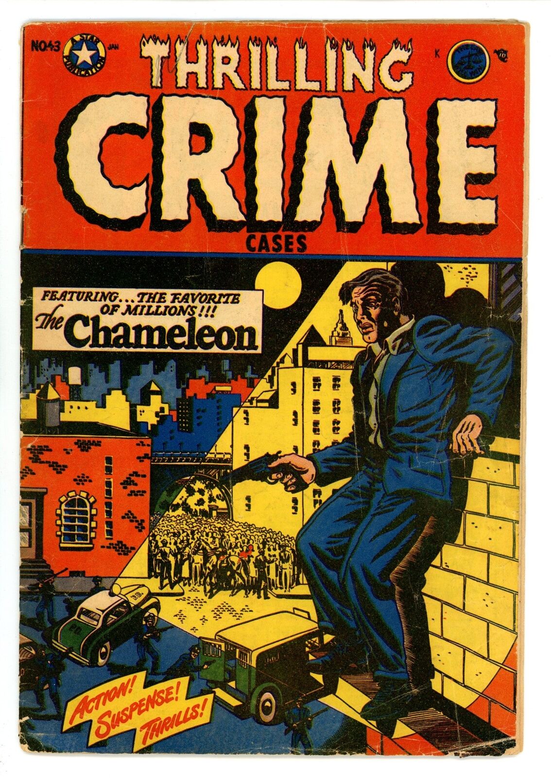 Thrilling Crime Cases 43 VG- (3.5) Star Publications (1951) LB Cole