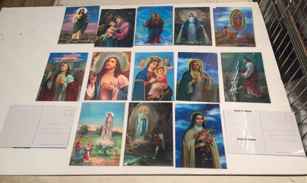 18 Religious 3D Postcards 6\