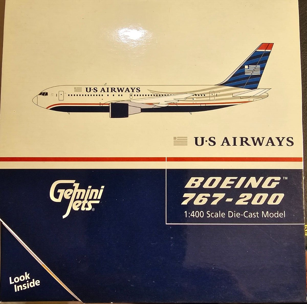 NEW 1:400 Gemini Jets US AIRWAYS 767-200 GJUSA660 N656US MINT