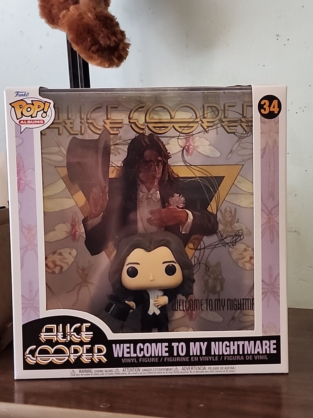 Funko Pop Album Cover with Case: Alice Cooper Welcome to My Nightmare #34