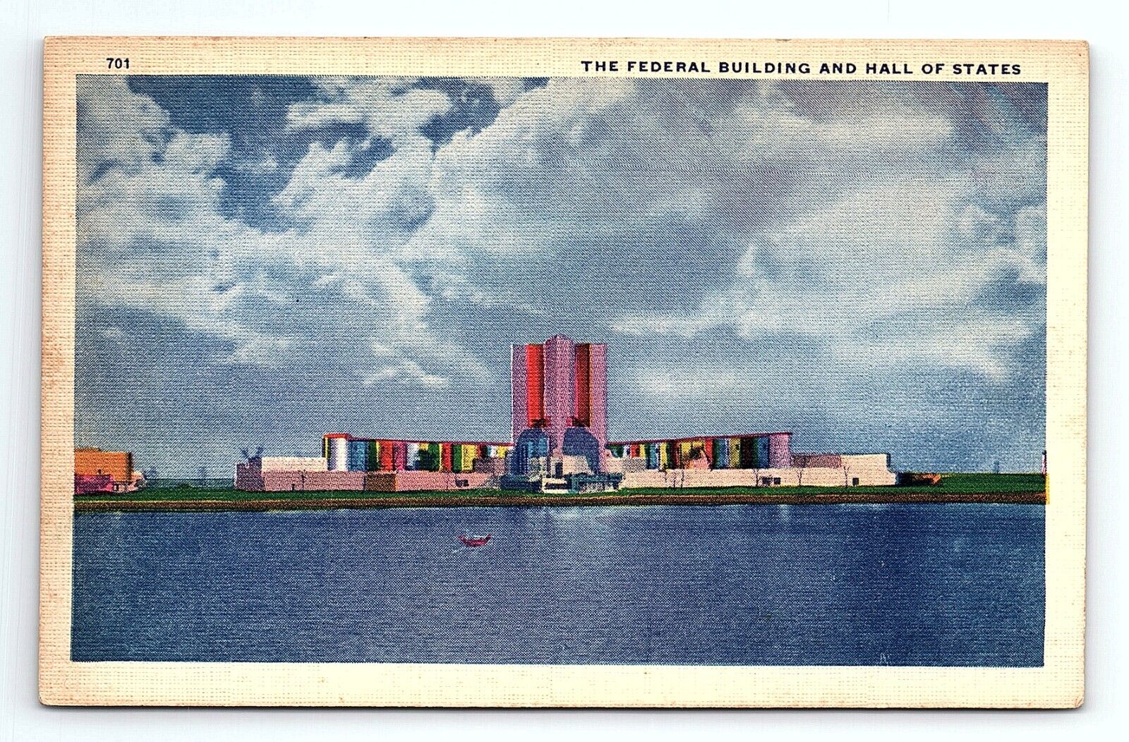 The Federal Building And Hall Of States Chicago Illinois Vintage Postcard