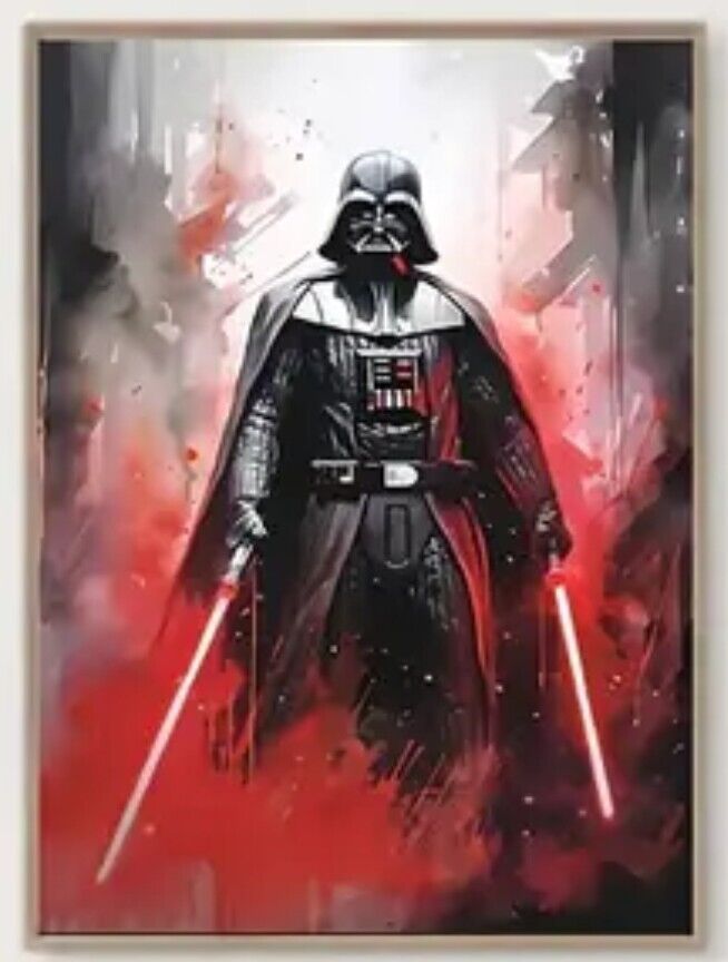 Darth Vader Canvas Print 11 X 15.     Unframed 