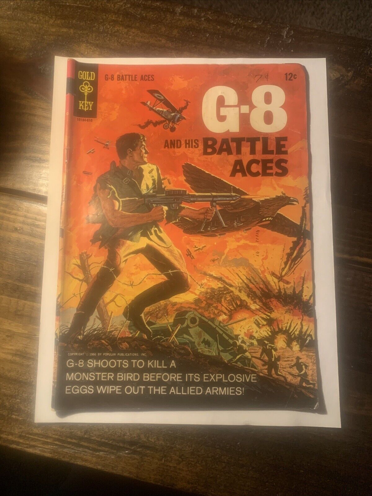 G-8 AND HIS BATTLE ACES #1 Gold Key 1966 pulp hero