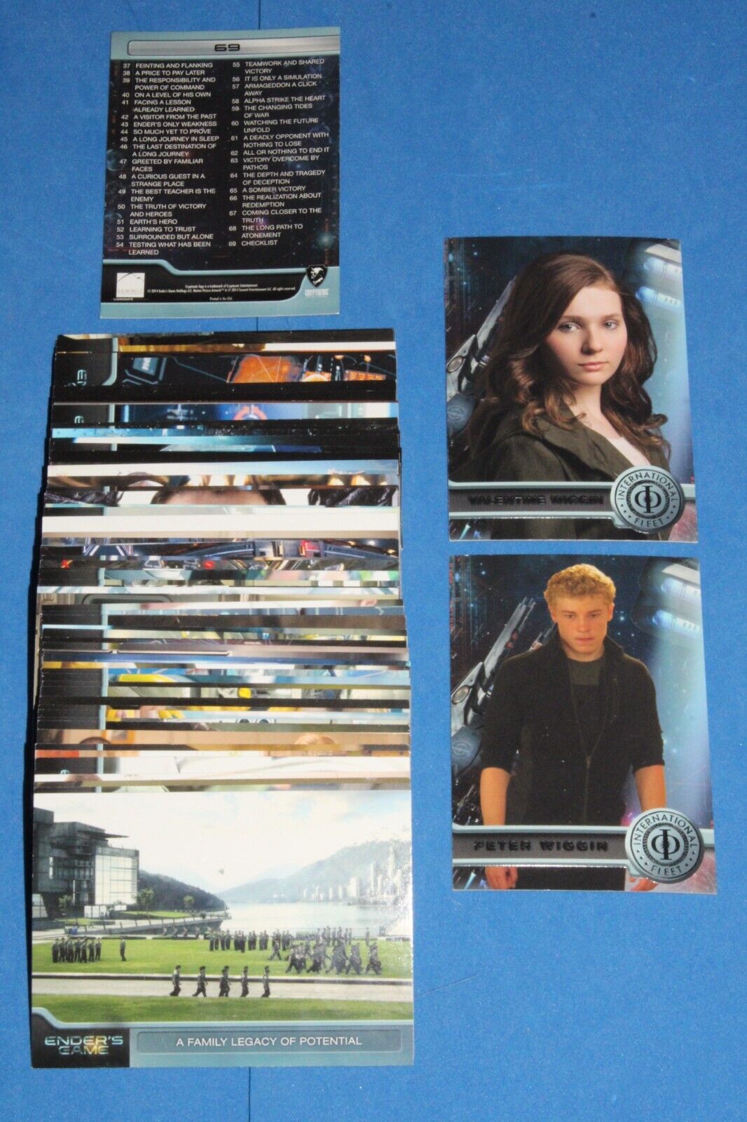 2014 ENDER\'S GAME Complete Movie 69 Card Set Cryptozoic HARRISON FORD