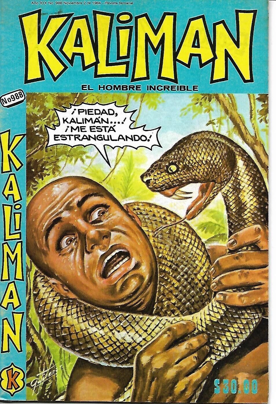 Kaliman El Hombre Increible #988 - Noviembre 2, 1984 - Mexico
