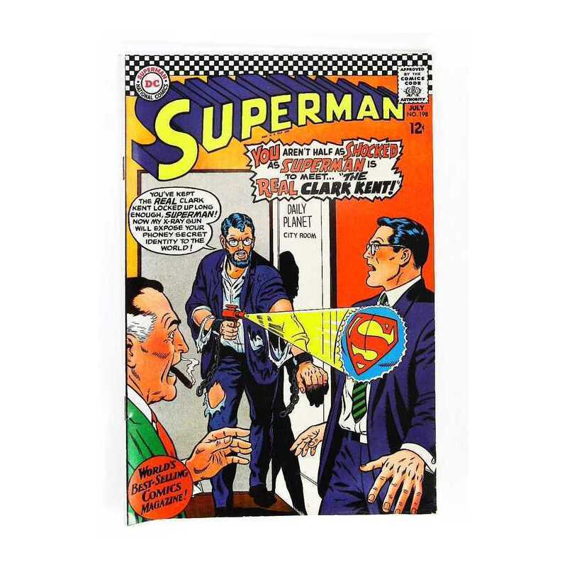 Superman (1939 series) #198 in Very Fine minus condition. DC comics [g