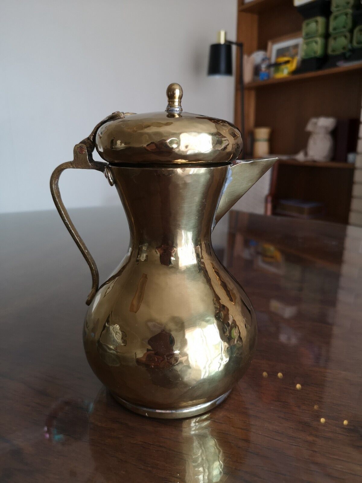 Antique Vintage Brass & Copper Russian Pitcher urn 