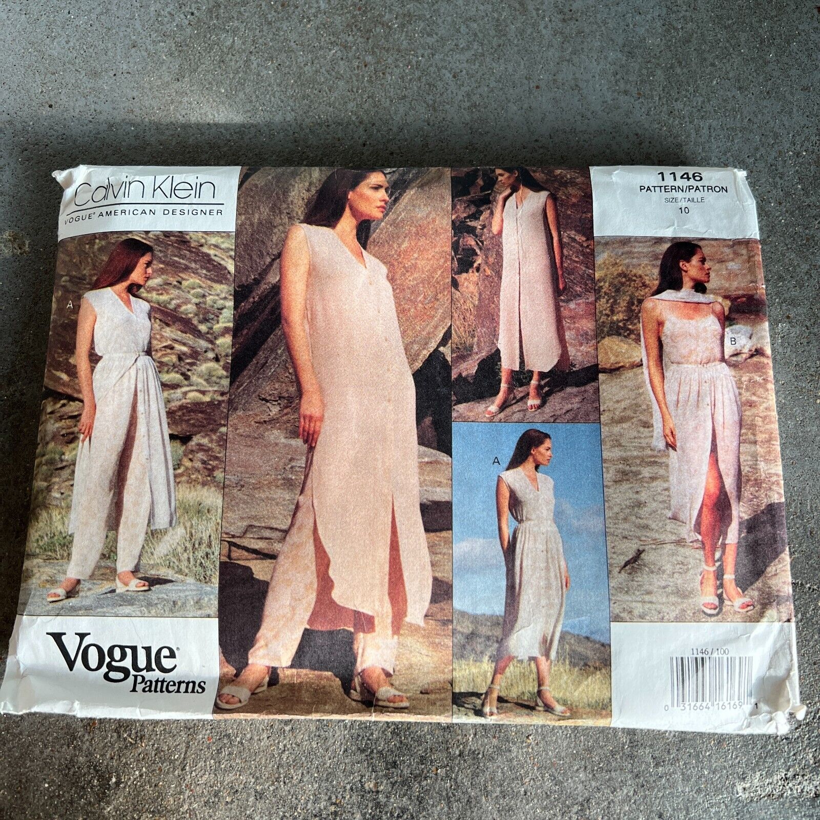 Vintage Vogue Patterns 1146 by Calvin Klein 90s SZ 10