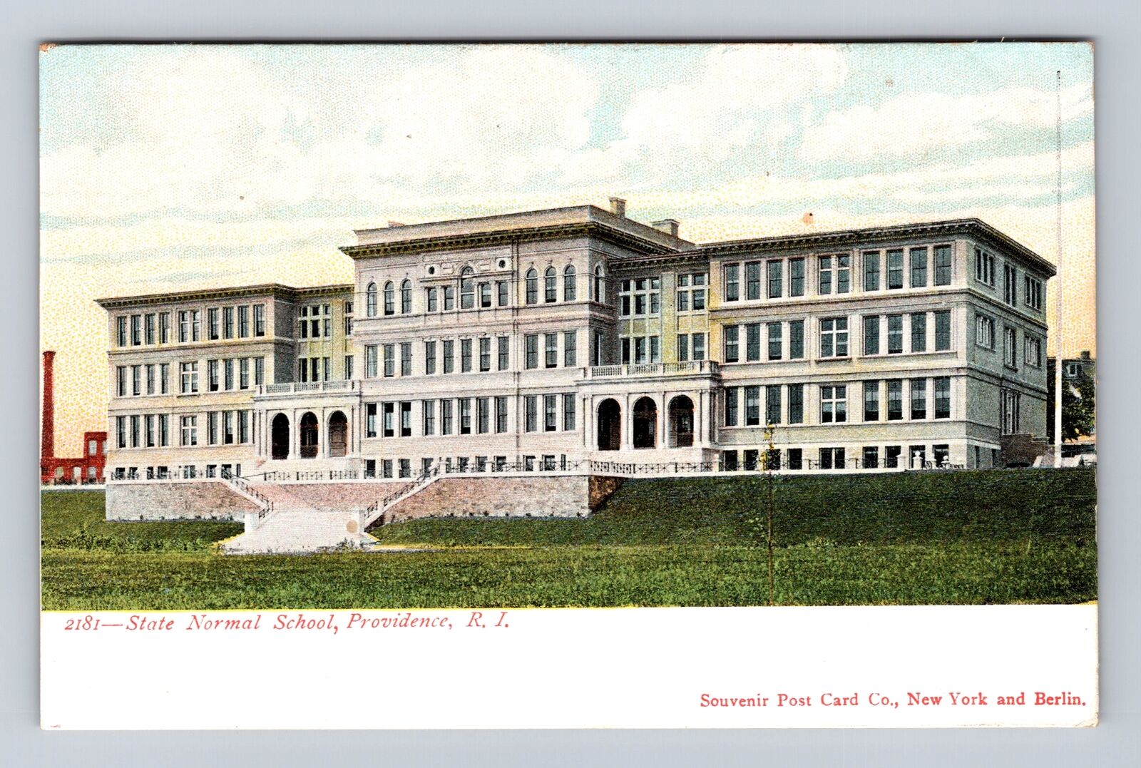 Providence RI-Rhode Island, State Normal School, Antique, Vintage Postcard