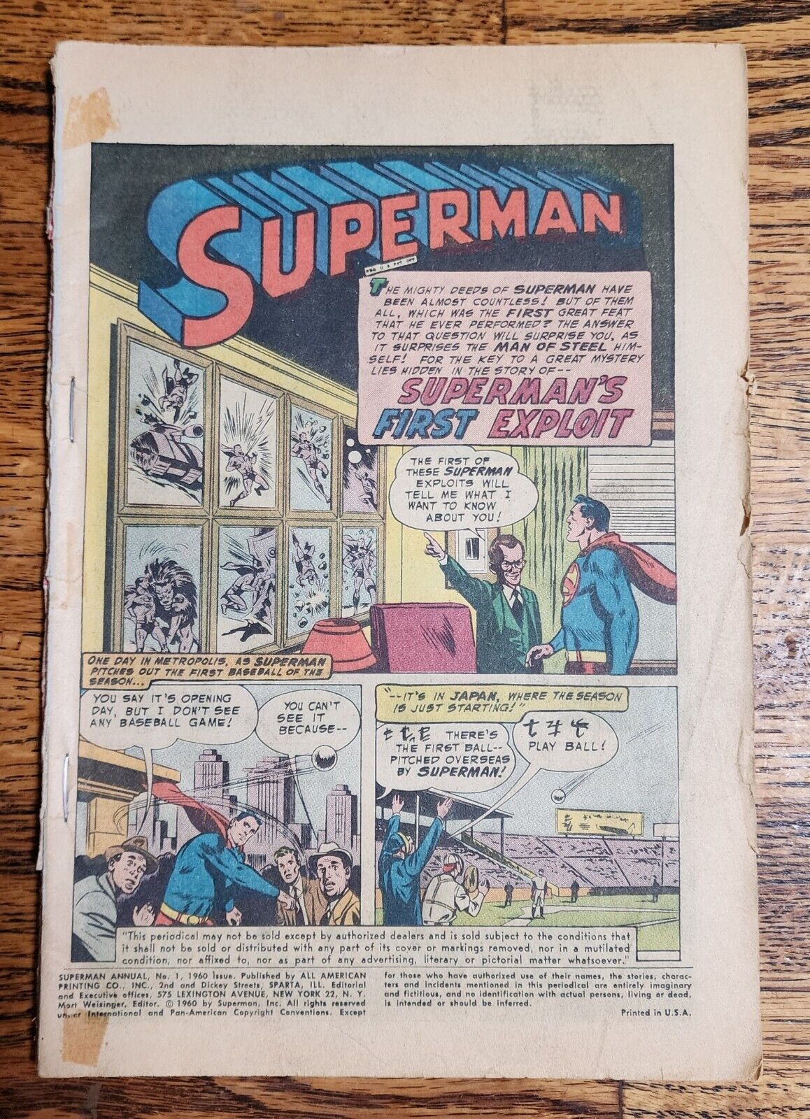 DC Comics-Giant Superman Annual-1960-No 1-Supergirl-Krypto-Lois Lane-Super Baby